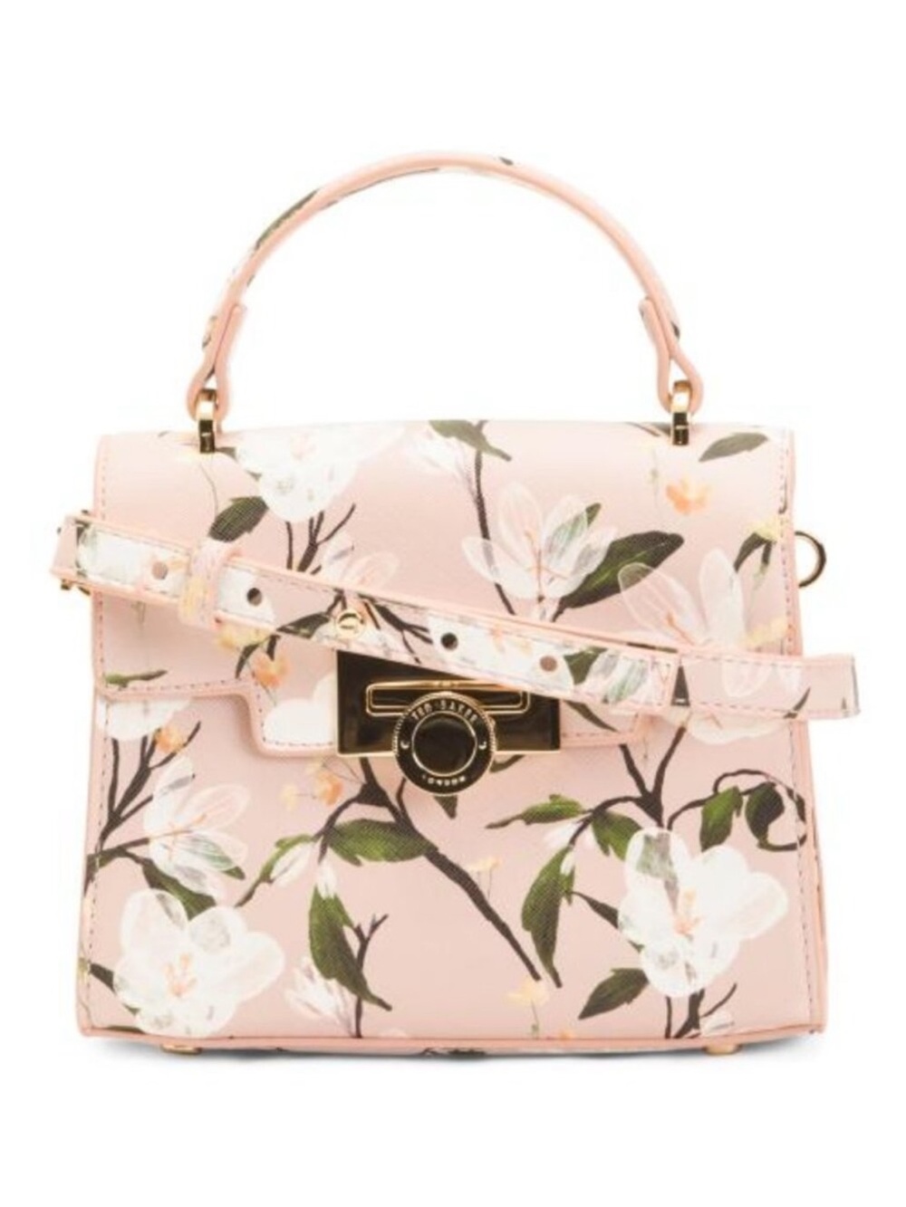 Ted Baker Lil Mini Top-Handle Satchel Bag - Pink with Coin Flip Lock NWT